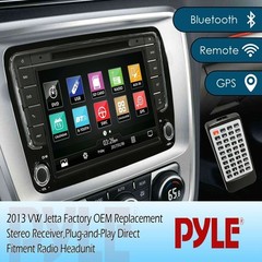 Pyle 2013 VW Jetta Factory OEM Replacement Stereo Receiver – Plug-and-Play