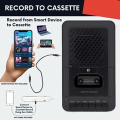 Easy-to-Use Portable Cassette Player with Retractable Handle for Nostalgic Audio
