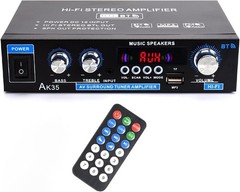 AK35 Stereo Amplifier Home Audio Max 200W Power 2Channel Stereo Receiver with BT