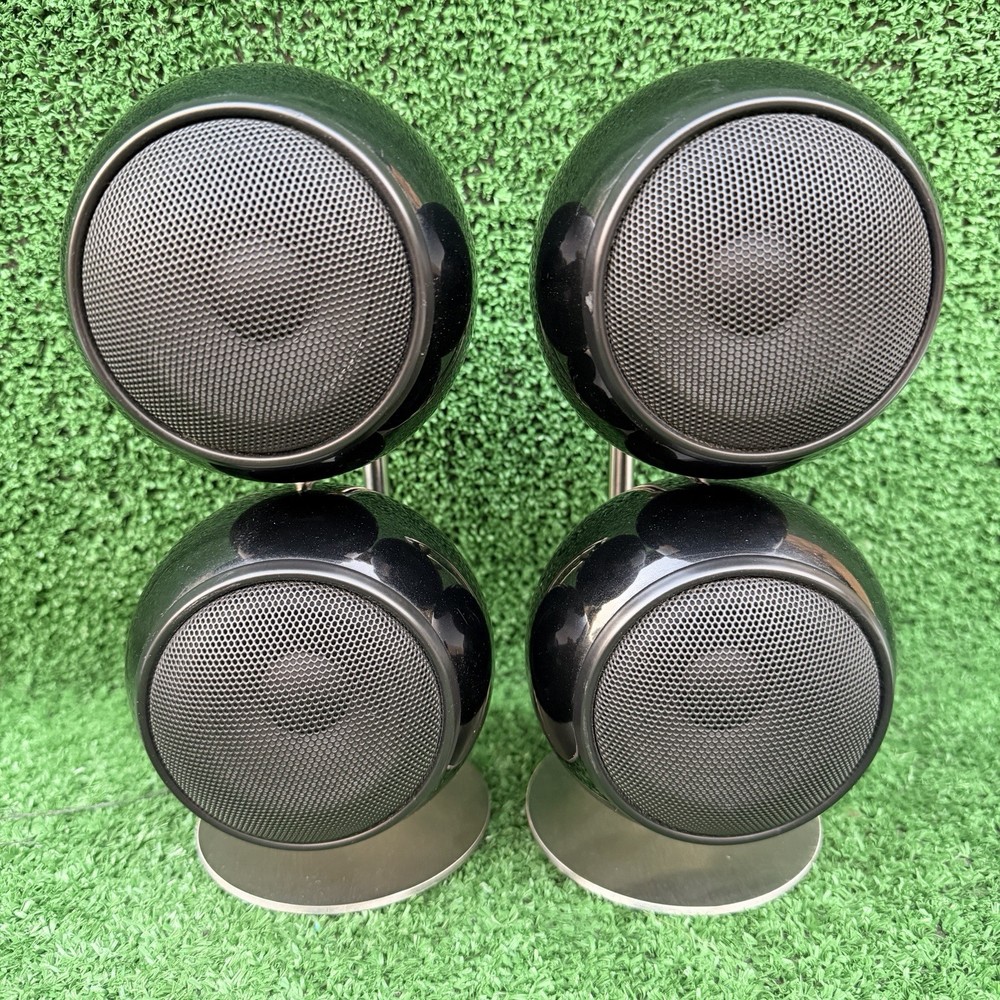 Orb Audio Mod1, Lot Of 4 speakers, Metallic Black Tested W/Tabletop Stand, Works