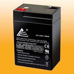 ExpertBattery 6V 4.5Ah Rechargeable Battery for BB Battery BP4.5-6, BP5-6