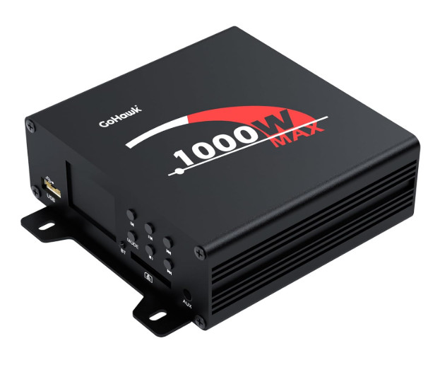 GoHawk T1000 Replacement 4-Channel Bluetooth Stereo Amplifier w/AUX USB SD Radio
