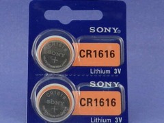 SONY CR1616 LITHIUM 3V BATTERY 2Pcs