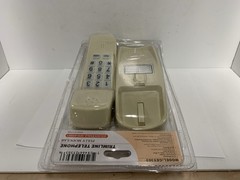 Golden Eagle Corded Trimline Phone Desk/Wall Retro Ivory Push Button Telephone