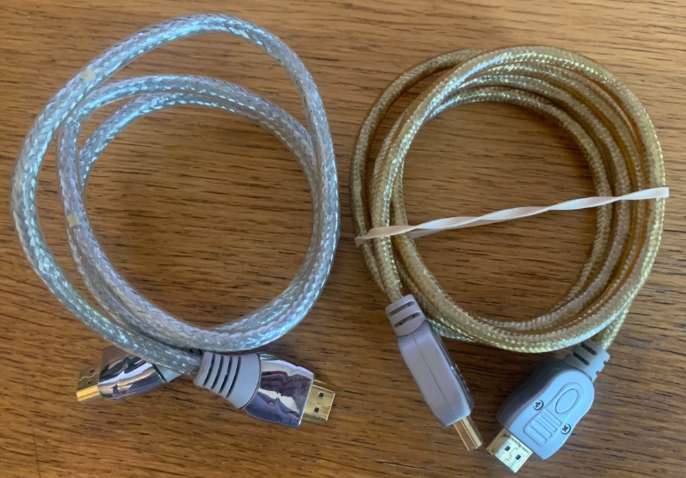 HDMI Cable High Speed 1080P HDTV High-Quality Lot of 2