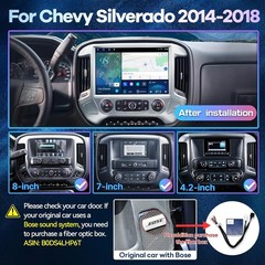 13.1” Car Stereo Radio For Chevy Silverado GMC Sierra 2014-2018 Carplay Android