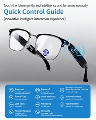 Smart Glasses AI Bluetooth Call Glasses Audio Translation for Men and Women Work