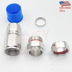2Pcs N Male Connector Clamp For 1/2″ Corrugated Coaxial Cable ANDREW LDF4-50A