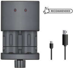 2-bay Universal Cylindrical Lithium Battery charger for 18650,16340,21700,etc.