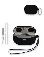 Case for JBL Endurance Race TWS True Wireless Sports Earbuds, WUNIAK Soft BLACK