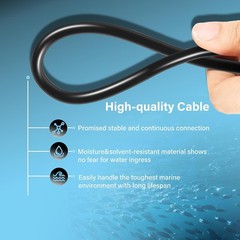 NMEA 2000 15-Foot Backbone Cable for Lowrance Simrad B&G Navico Garmin Networks
