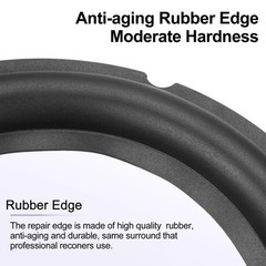 uxcell 8 Inch Rubber Speaker Edge Surround Ring Gasket Kit for 8