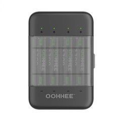 8PCS 1300mWh AAA 1.5V Rechargeable Lithium Batteries + Thin Charging Storage Box