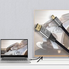 1m Laptop Mini DP to DP Cable Conversion Cord 8K@60Hz 4K@144Hz DisplayPort 1.4 t