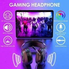 Gaming Headphone With Mic Headset For PC Laptop Mac Nintendo PS4 3.5mm 029