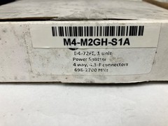 Microlab 4-Way Power Splitter 50W 698-2700MHz Model D4-72FE NEW IN BOX