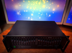 SANSUI SE-7 BLACK 🌈RaRe🌈 Vintage Analog Stereo Graphic Equalizer