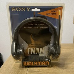 Sony Walkman FM/AM Adjustable Double Headband SRF-H2 Headphones NOS