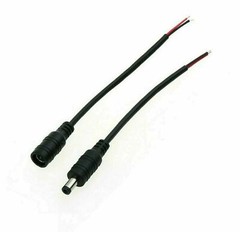 DC Barrel Power Plug Pigtail Cable 2.1mm x 5.5mm Male Female Jack Connector Cord