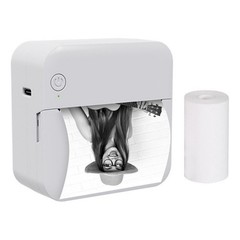 Small thermal paper printer, label barcode photo, wireless Bluetooth printer
