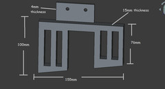 STAND BRACKETS ONLY FOR anytone at-6666 normal and pro , Radioddity QT80,