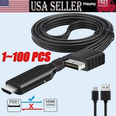 For Sony PS1/2 toHDMI Adapter Cable Game Console Audio Video Converter Cable LOT