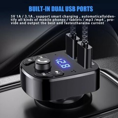 Bluetooth 5.0 Car Wireless FM Transmitter Adapter 2USB PD Charger Hands-Free Lot