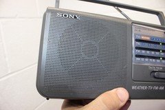 Vintage Sony ICF-36 Portable Radio Weather, TV, FM, AM AC or Battery Powered!