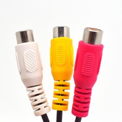 1pc 18cm TV Male Plug to 3 x RCA (Red+Yellow+White) Female Jack Adapter Cable