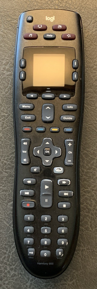 Logitech Harmony 665 Remote Control, Used. Pro Cleaned & Tested