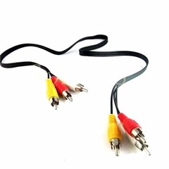 Premium 3 RCA to 3 RCA Male To Male Composite Audio Video AV Cable VCR DVD 3FT