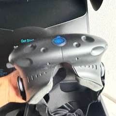 HTC Vive Black Virtual Reality System Headset w/Two Motion Sensing Controllers