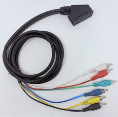 Scart to 5 RCA Component Video Composite Cable 3.5′