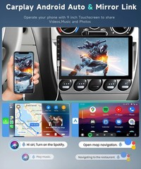 Radio Estereo De Pantalla Para Coche Carro GPS WiFi Tactil Single Din Bluetooth