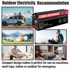 5000W 3000W 1500W Convertidor Onda sinusoidal modificada 12V A 110V Para Carro