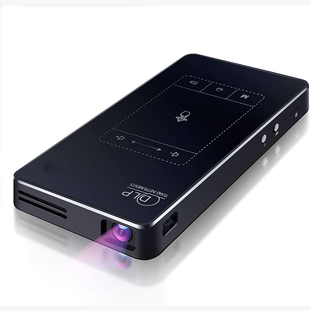 Mini Projector 1080P HD Video DLP Projector Android 9.0 bluetooth home theater