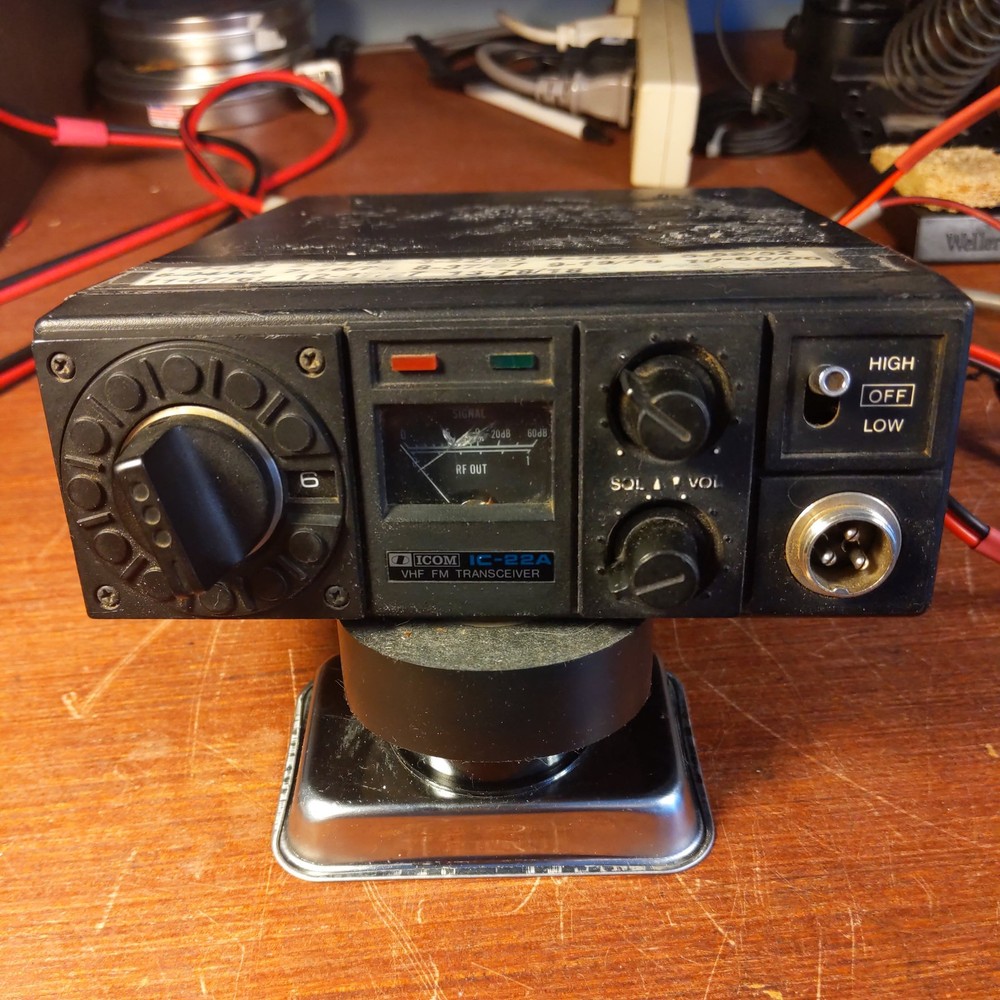 Icom IC-22A 2M VHF Mobile Transceiver, See Video And Photos