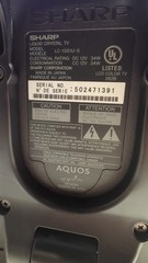 Sharp AQUOS LIQUID CRYSTAL TV  LC-13S1U-S Retro Gaming 13″ Working power brick