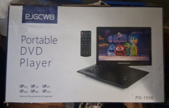 PJGCWB Portable DVD Player PD-1506 w/ Remote Control, DVD VCD MP3 JPG WMA