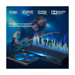 Blu Ray DVD Player,Full HD Blu-ray Disc Player CD Players with Easy Hook Up a…