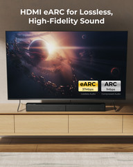 ULTIMEA 5.1CH Dolby Atmos Soundbar with Subwoofer for TV, BassMX Poseidon M60