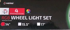 Heise HE-RGB1-W14 14″ LED Wheel Ring Light Set RGB New in Box Automotive Kit