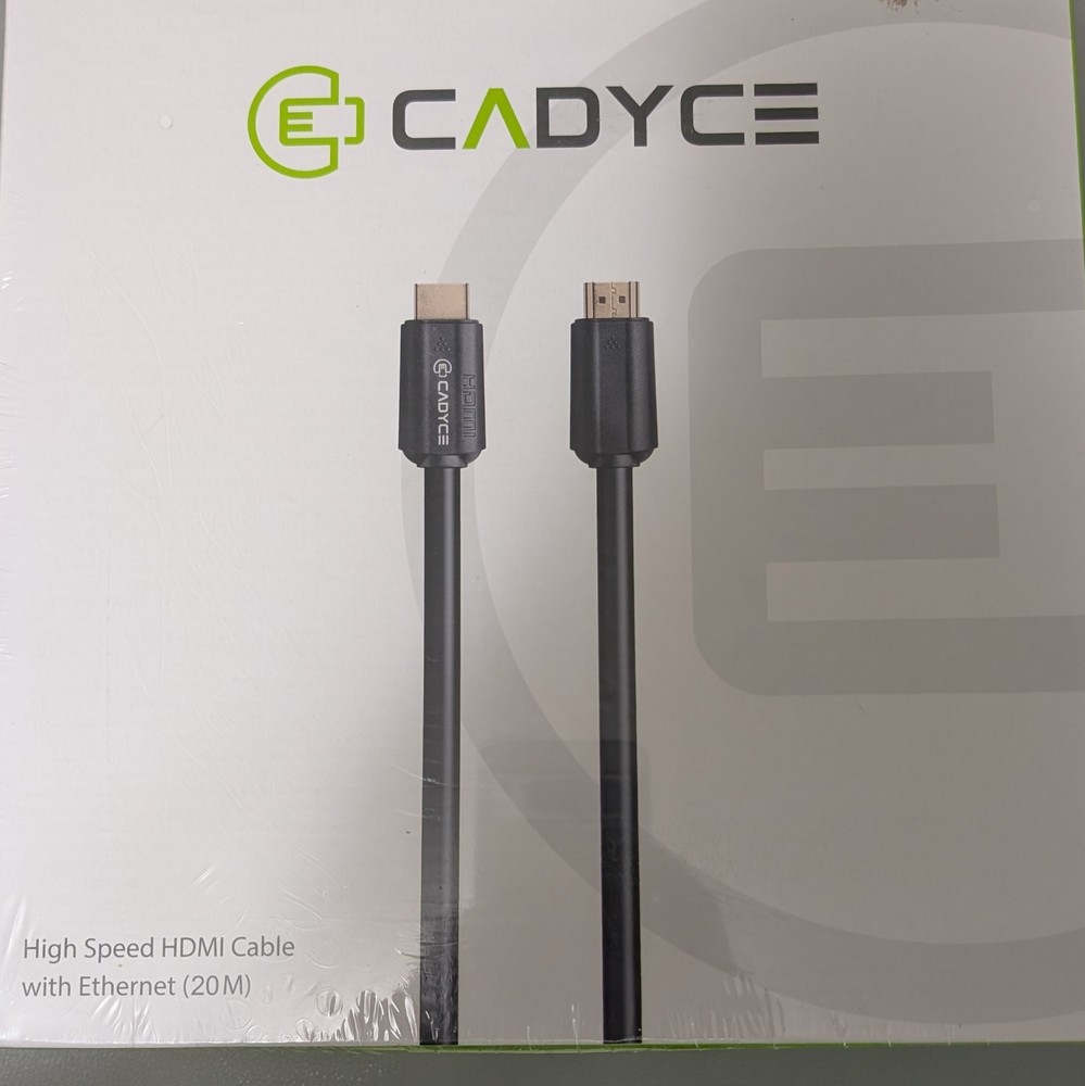 Cadyce 65ft / 20M 4K HDMI Cable with Ethernet HIGH SPEED 24K Gold Plated