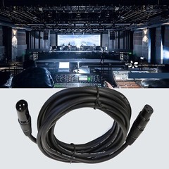 15ft 3-Pink Male XLR Mic Cable to 3 Pin Shielded XLR Female Cable for PA Audio