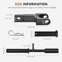 1pcs A20-6013 Rev A Tow Hooks Come with pins A65-6008 and Tow Pin A65-600 Fits