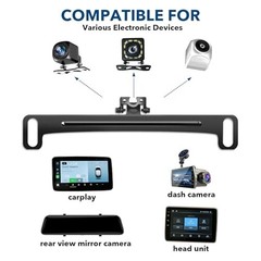 Universal Stainless Steel Backup Camera Mount – 170° Adjustable 2026 Upgraded