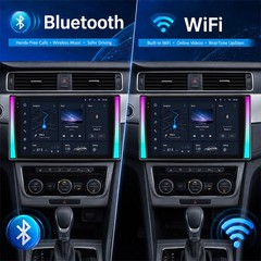 Double 2DIN 10.1” Android15 Car Stereo Radio GPS Navi SWC 5G WIFI FM Head Unit