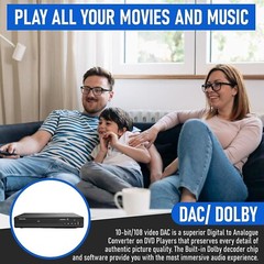 Philips DVD Players for Smart TV with HDMI Port CD Player for Home Stereo System