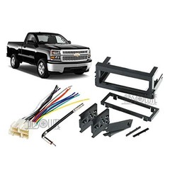 GMK345 Dash Kit Fit Select 1999-2005 Chevrolet Cadillac GMC Single DIN Stereo