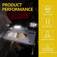 2PCS Motorcycle LED License Plate Light, 12V High Brightness White License Pl…